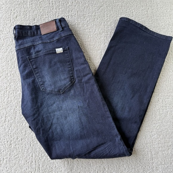Barbell Apparel Mens Jeans 34x34 Dark Wash Athletic Fit Stretch Denim $149 - Picture 1 of 14